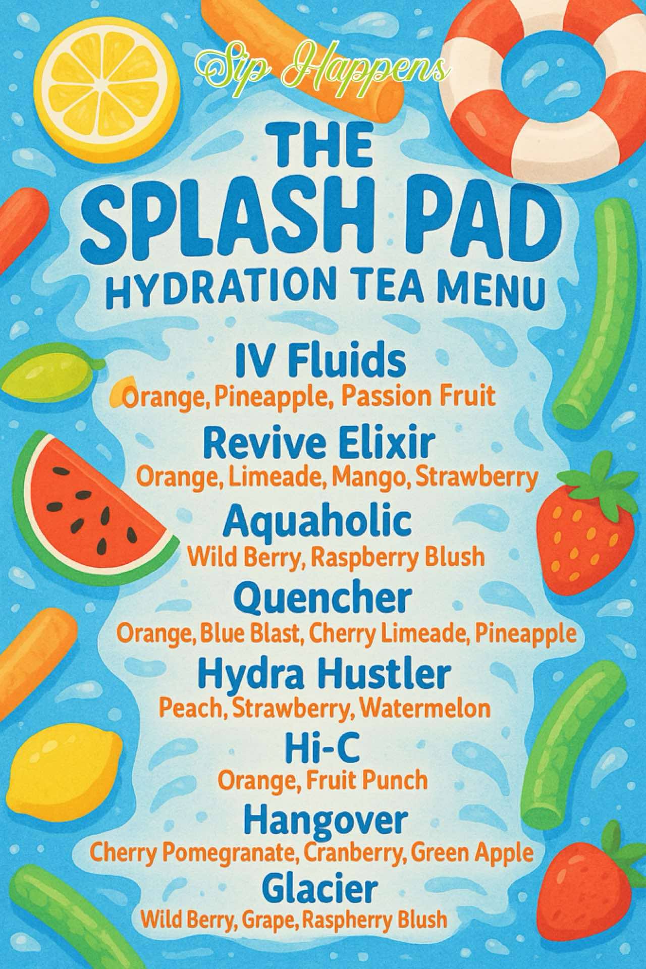 The Splash Pad (Hydration Teas)
