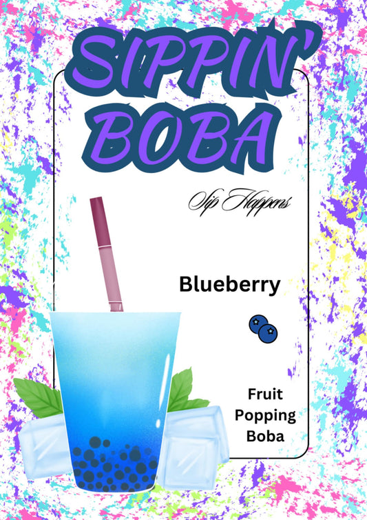 Blueberry Sippin Boba