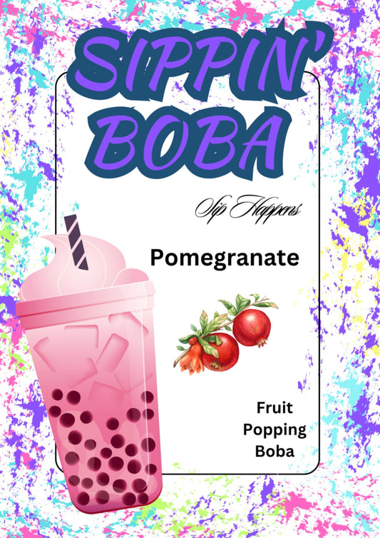 Pomegranate Sippin Boba