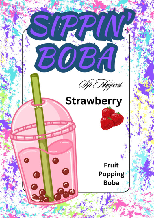 Strawberry Sippin Boba